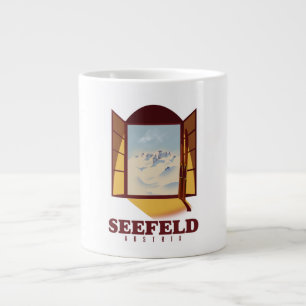 Seefeld Austria Ski poster Giant Coffee Mug
