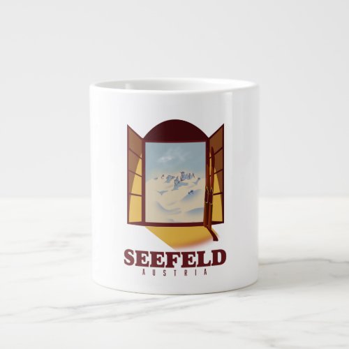 Seefeld Austria Ski poster Giant Coffee Mug