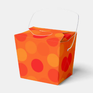 Seeing Dots Orange-Take Out Favor Box