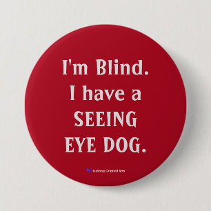Seeing Eye Dog Button