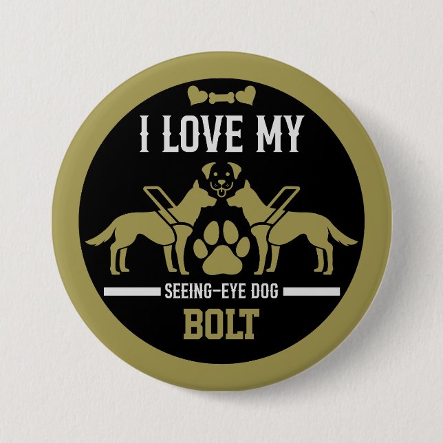 Seeing Eye Dog Gift Button (Front)