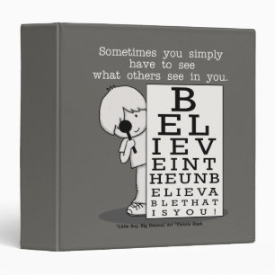 Seeing is Believing-Eye Chart 3 Ring Binder