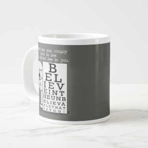 Seeing is Believing-Eye Chart Large Coffee Mug