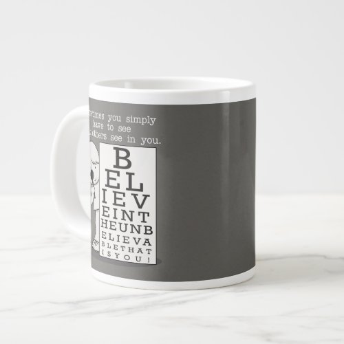 Seeing is Believing_Eye Chart Large Coffee Mug