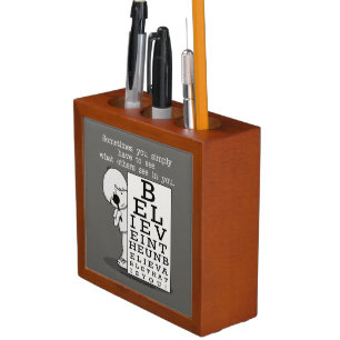 Seeing is Believing-Eye Chart Pencil/Pen Holder