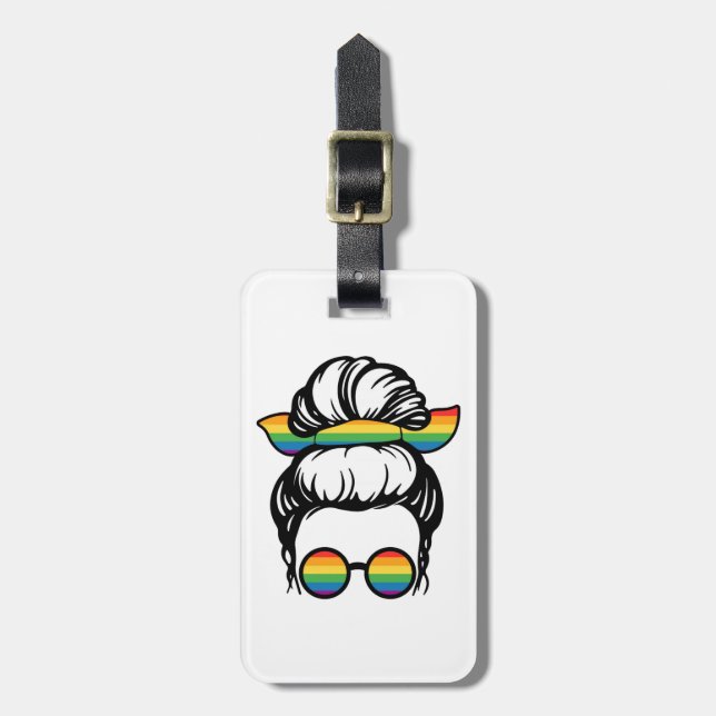 Seeing Rainbows Luggage Tag (Front Vertical)