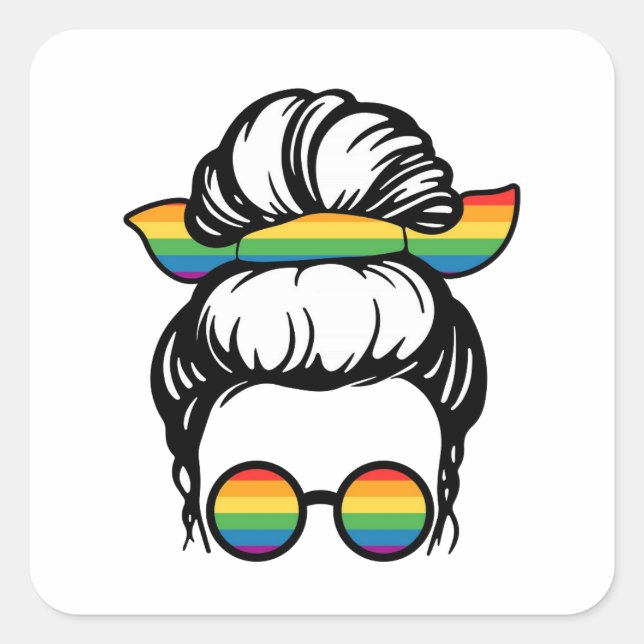 Seeing Rainbows Square Sticker (Front)