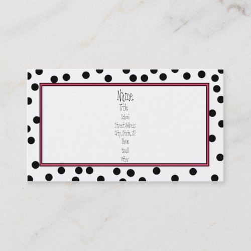 Seeing Spots Business Card
