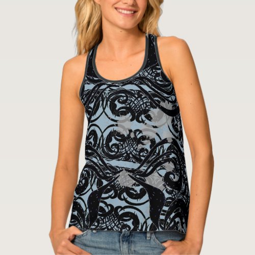 Seeing the Future intricate pattern and Splashes Tank Top