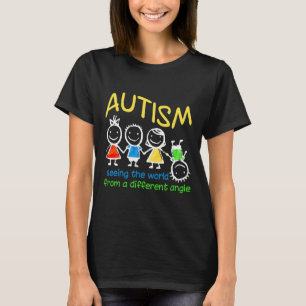Seeing The World At A Different Angle Autism T-Shirt