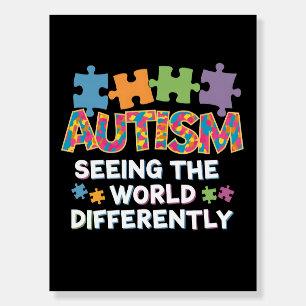 Seeing the World Differently Autism Awareness Foam Board