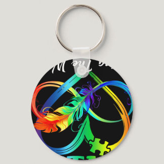 Seeing The World Differently Autism Awareness Infi Keychain