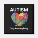 Seeing The World Differently Autism Awareness Infi Magnet