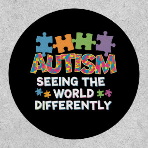 Seeing the World Differently Autism Awareness Patch