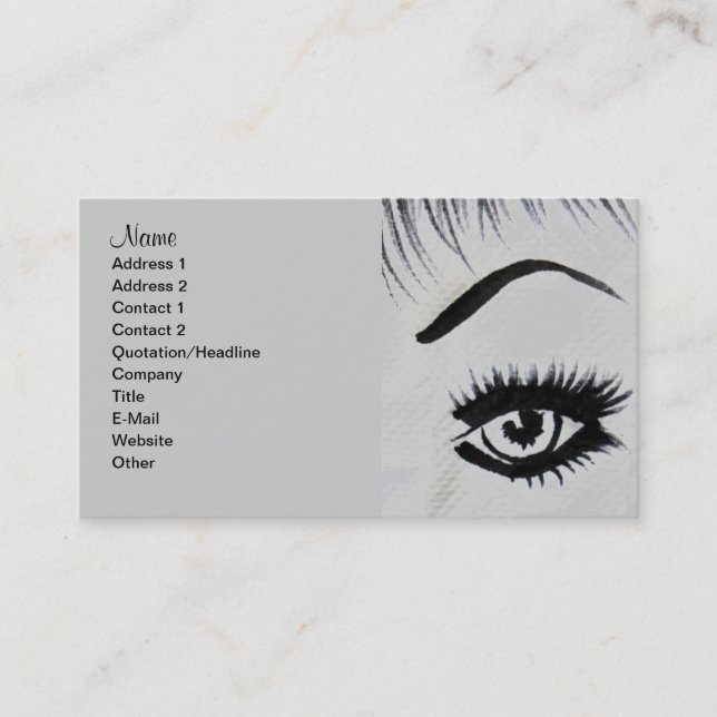 Seeing through you_ business card (Front)