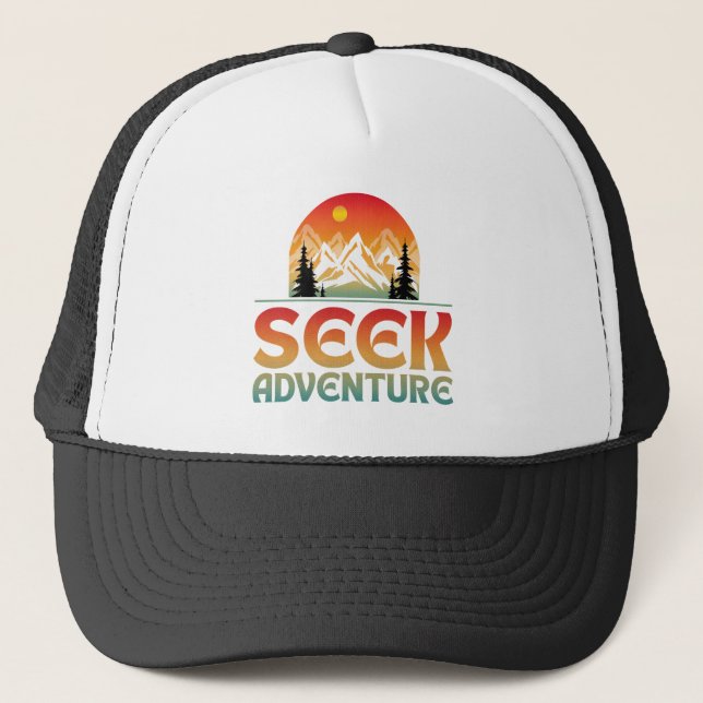 SEEK ADVENTURE TRUCKER HAT (Front)