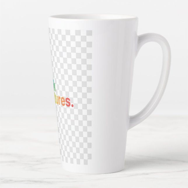 Seek Adventures – Explore Beyond Tee Latte Mug (Right)