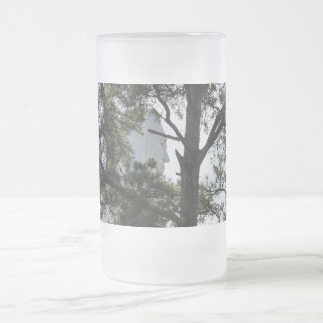 Seek And Find Me Frosted Glass Beer Mug (Center)