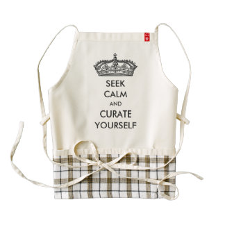Seek Calm And Curate Yourself Zazzle HEART Apron