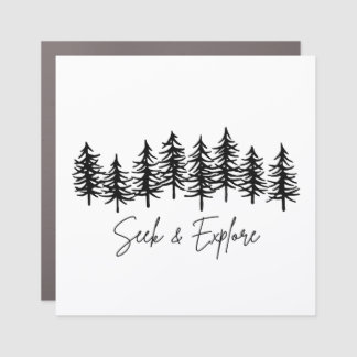 Seek & Explore Car Magnet