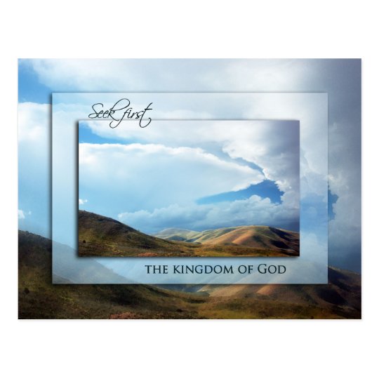 Seek First the Kingdom of God Postcard