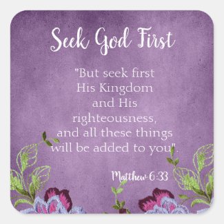 Seek God First Floral theme