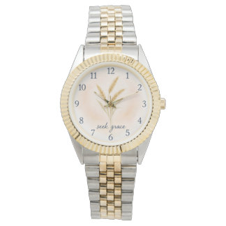 Seek Grace – Watercolour Wheat Serenity Watch