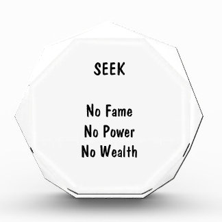 SEEK No Fame No Power No Wealth jGibney The MUSEU Award