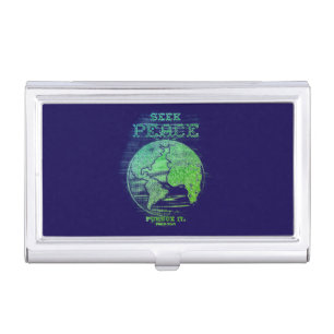 Seek Peace Business Card Holder