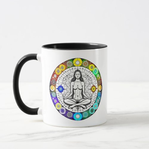 Seek Serenity  Meditation Yoga Spiritual Mug