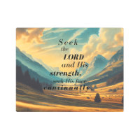 Seek the Lord Metal Print