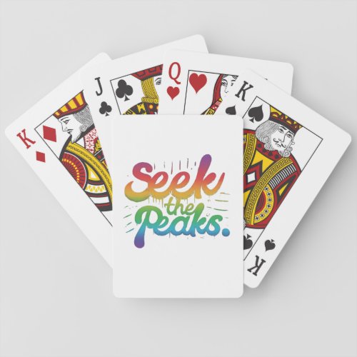 Seek the Peaks Poker Cards