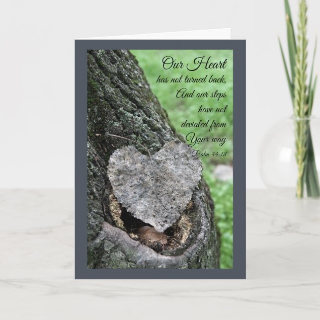 Seek With Your Heart Adult Baptism Card (Front)