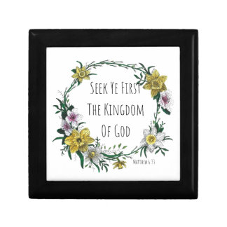 Seek Ye First the Kingdom Jewelry Keepsake Box