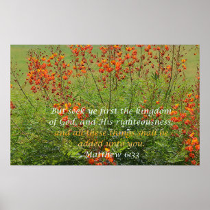 Seek Ye First the Kingdom of God Poster
