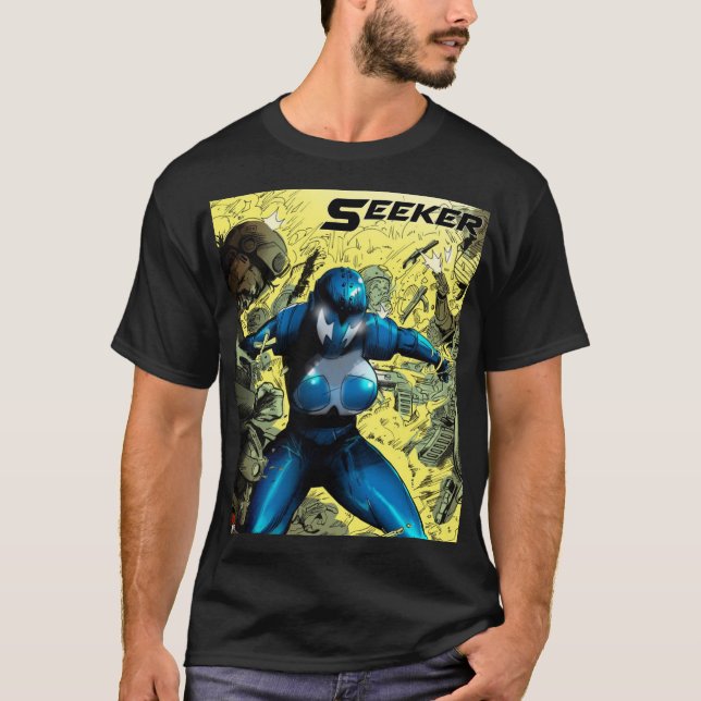 Seeker V2 black classic t-shirt (Front)