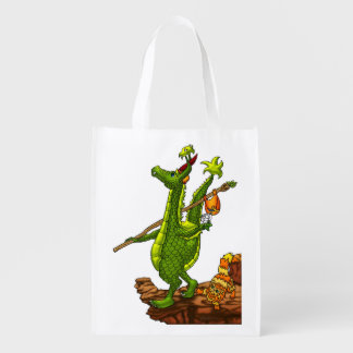 Seeking Bargains with the adorable Wizard's Pets Grocery Bag