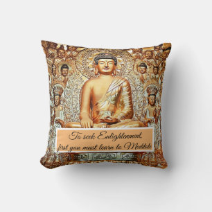 Seeking enlightenment throw pillow
