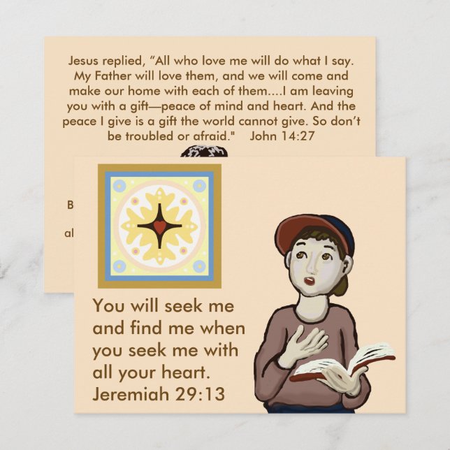 Seeking Jesus Note Card (Front/Back)