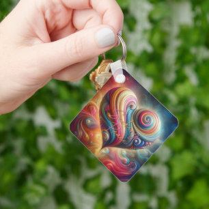 Seeking Peace Keychain