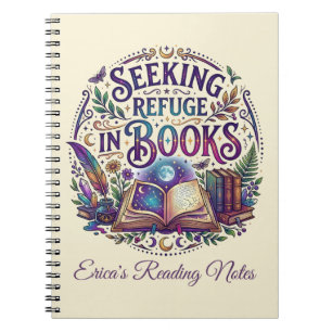 Seeking Refuge in Books Whimsical Celestial