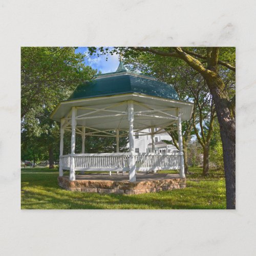 Seelye House Gazebo Abilene Kansas Postcard