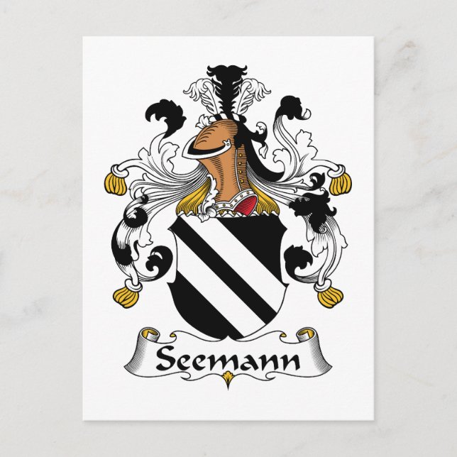 Seemann Family Crest Postcard (Front)
