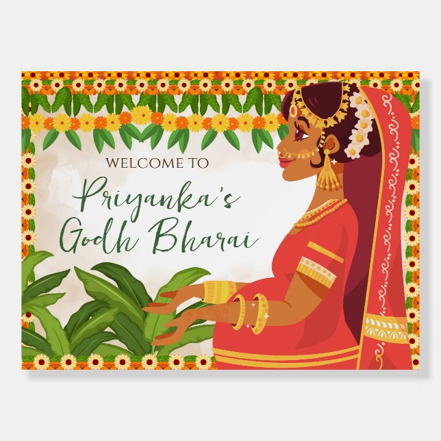 Seemantham welcome sign & Sreemantham welcome sign (Front)