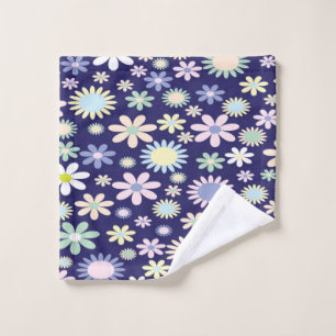 Seemless floral pattern wash cloth