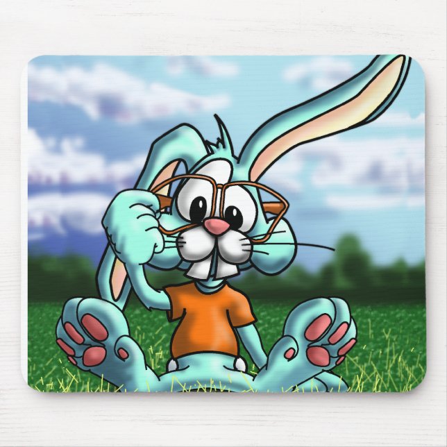 Seemore Rabbit Mouse Pad (Front)