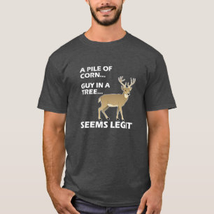 Seems Legit Funny Hunting Tshirt blk