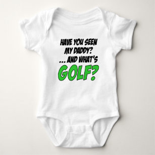 Seen My Daddy Funny Golf Baby Bodysuit