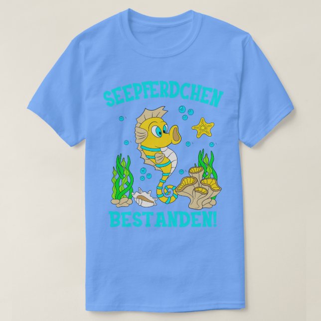 Seepferdchen Bestanden Schwimmprfung Kinder T-Shirt (Design Front)