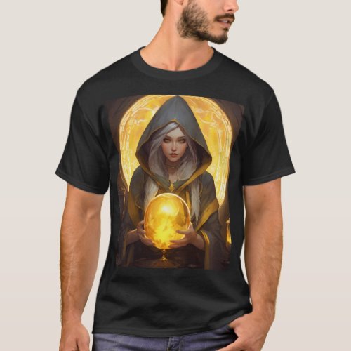 Seer of Shadows A Mystic Tapestry T_Shirt